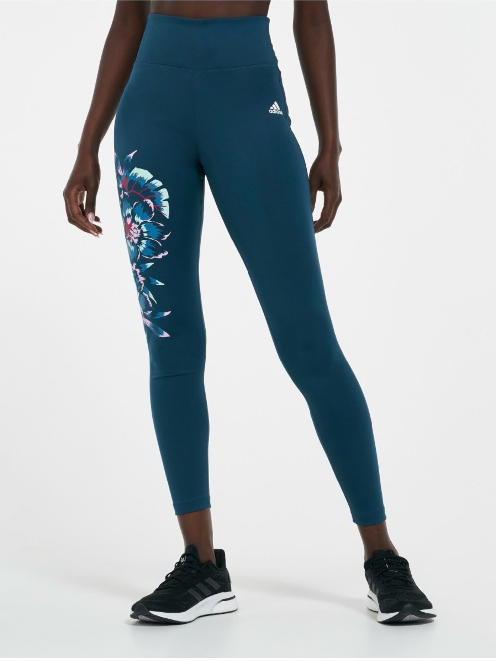 Adidas x FARM Rio Feelbrilliant AEROREADY Leggings Large Teal
